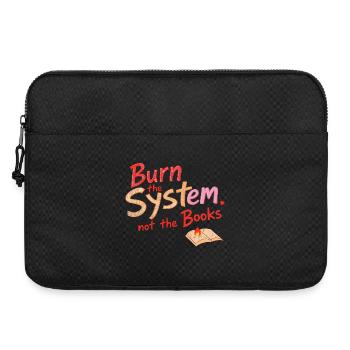Burn the system - Laptop bag 15" - black - Front