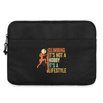 Climbing - It's Not a Hobby. It's a Lifestyle - Laptop bag 15" - black - Front