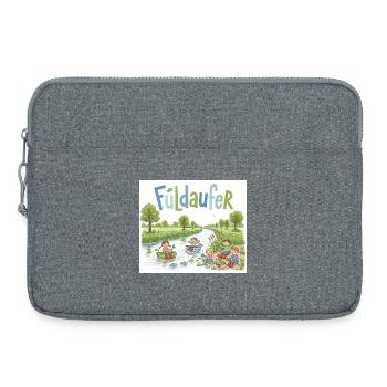 Fuldaufer: River Adventure ! - Laptop bag 15" - heather grey - Front