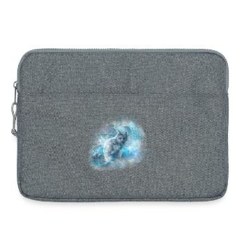 Le renard des glaces - Sacoche pour ordinateur portable 15 pouces - gris chiné - Devant