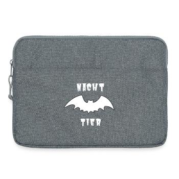 Nachttier_Weis_1 - Laptop bag 15" - heather grey - Front