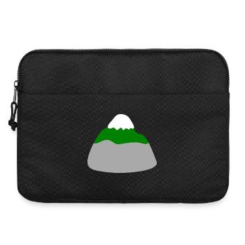 Minimalistische Gestaltung der Berglandschaft - Laptoptasche 15" - Schwarz - Vorne