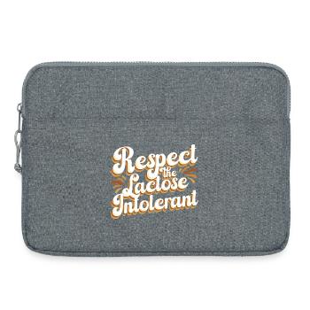 Lactose intolerance Lactose intolerant - Laptop bag 15" - heather grey - Front
