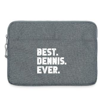Best Dennis Ever Gift Saying - Laptop bag 15" - heather grey - Front