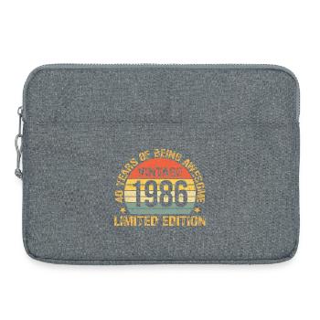 40 Year Birthday Decorations 1985 40th Birthday  - Laptoptasche 15" - Grau meliert - Vorne