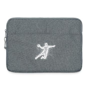 Handballer Spruch Lustig Handball - Laptoptasche 15" - Grau meliert - Vorne