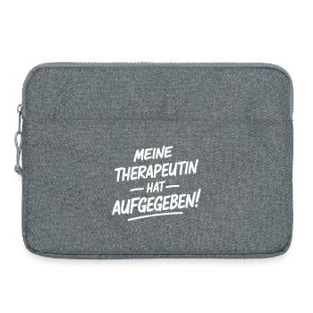 Meine Therapeutin hat aufgegeben - Laptoptasche 15" - Grau meliert - Vorne
