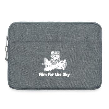 Aim for the Sky Kitty Pilot - Laptoptasche 15" - Grau meliert - Vorne