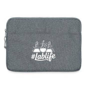 LabLife Mug Illustration - Laptop bag 15" - heather grey - Front
