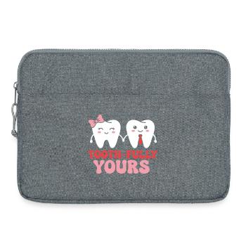 Couple Dental Assistant Dentist - Laptop bag 15" - heather grey - Front