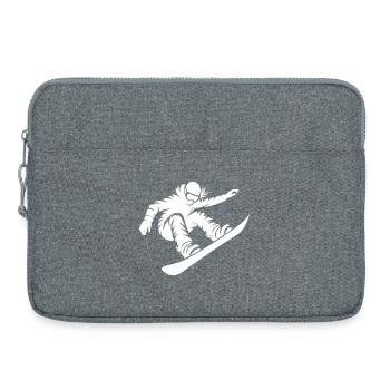 Déclaration pour tous les snowboards féminins - Sacoche pour ordinateur portable 15 pouces - gris chiné - Devant