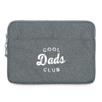 Papa fier 2026 – Club des papas cool - Sacoche pour ordinateur portable 15 pouces - gris chiné - Devant