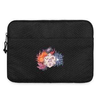 RPG Tabletop D20 Dice Gift Magician - Laptop bag 15" - black - Front
