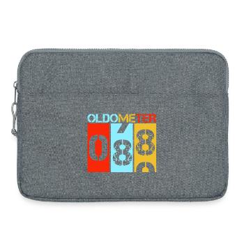 Oldometer 88 Lustiger 88. Geburtstag Retro - Laptoptasche 15" - Grau meliert - Vorne