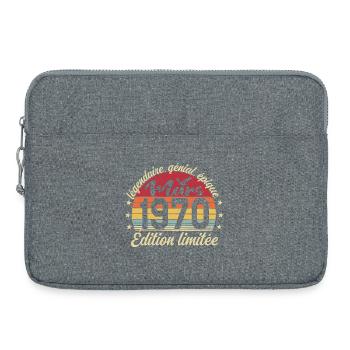 March 1970 56 Years Birthday Gift March 1970 - Laptop bag 15" - heather grey - Front