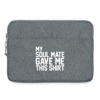 Mein Seelenverwandter hat mir dieses Hemd geschenkt, lustiges Paar - Laptoptasche 15" - Grau meliert - Vorne
