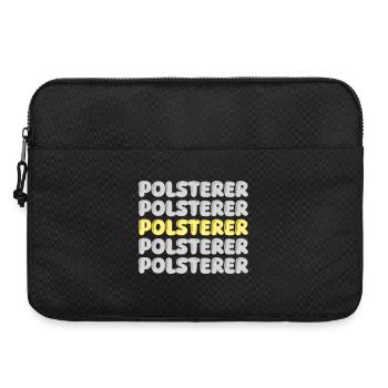 Upholsterer as a profession - Laptop bag 15" - black - Front