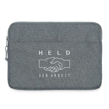 DDR Held der Arbeit - Laptoptasche 15" - Grau meliert - Vorne