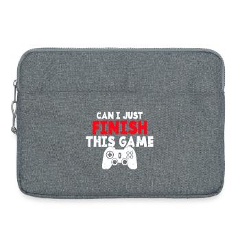 Je peux juste finir ce jeu - Sacoche pour ordinateur portable 15 pouces - gris chiné - Devant