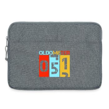 51 Retro Vintage 51. Geburtstagsdesign - Laptoptasche 15" - Grau meliert - Vorne