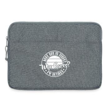 Welcher Tag ist heute? Ich bin im Ruhestand - Laptoptasche 15" - Grau meliert - Vorne