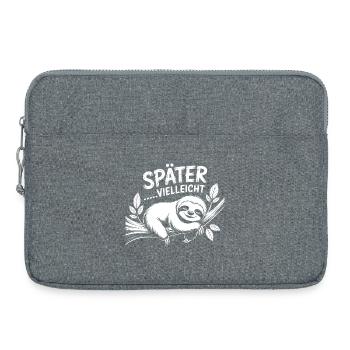 Heute nicht Sloth - Laptoptasche 15" - Grau meliert - Vorne