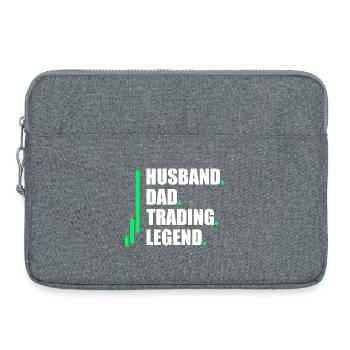 Mari Papa Trading en bourse Trader en bourse - Sacoche pour ordinateur portable 15 pouces - gris chiné - Devant