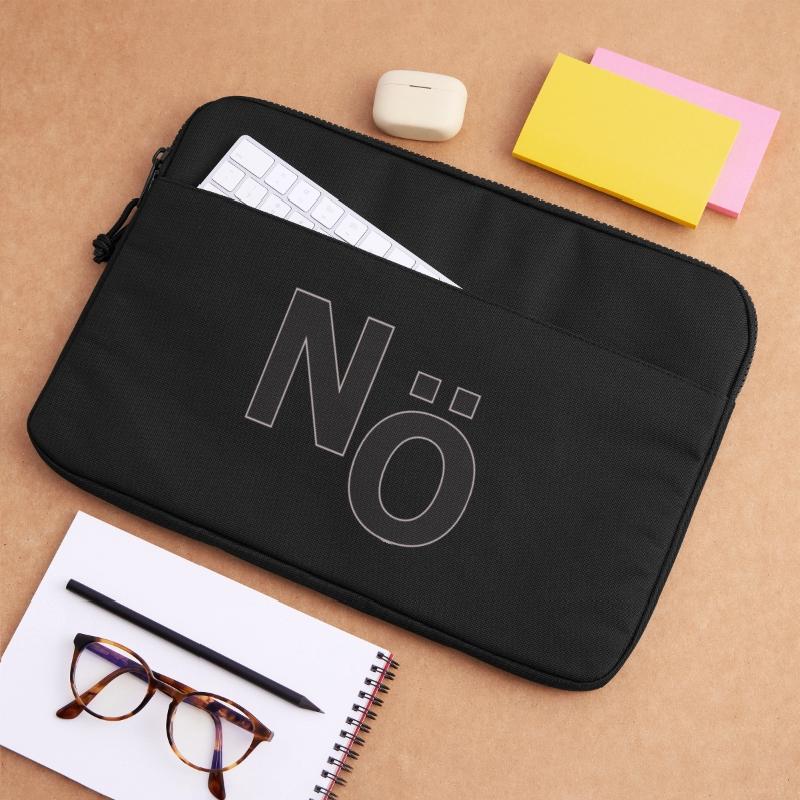 Non – Déclaration typographique minimale Sacoche pour ordinateur portable 15 pouces