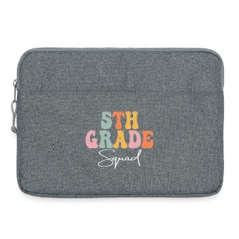 Fifth Grade Squad Vibes - Laptop bag 15" - heather grey - Front