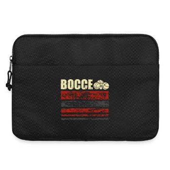 Bocce Petanque Boule Player - Laptop bag 15" - black - Front