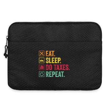 Manger Contrôle du sommeil Répéter - Sacoche pour ordinateur portable 15 pouces - noir - Devant