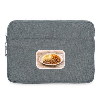 Herzhafte Teller-Idylle  - Laptoptasche 15" - Grau meliert - Vorne