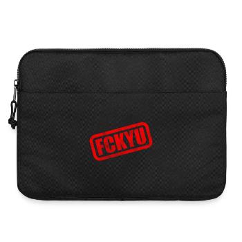FCKYU Steuer-ID - Laptoptasche 15" - Schwarz - Vorne