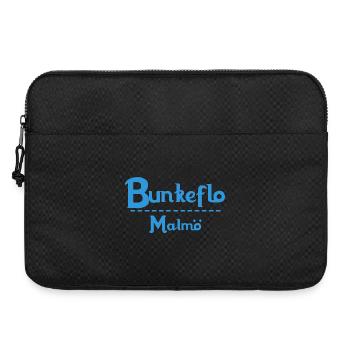 Centrum Malmö – Blue Text Design - Laptoptasche 15" - Schwarz - Vorne