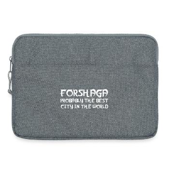 Forshaga – Meilleure ville du monde - Sacoche pour ordinateur portable 15 pouces - gris chiné - Devant