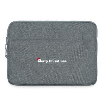 Joyeux Noël – Design festif - Sacoche pour ordinateur portable 15 pouces - gris chiné - Devant