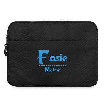Fosie – Malmö Sky Blue Design - Laptop bag 15" - black - Front
