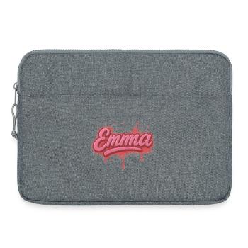 Graffiti Name Emma Gift Ideal Printable - Laptop bag 15" - heather grey - Front