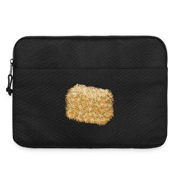 une balle de paille aux couleurs dorées chatoyantes - Sacoche pour ordinateur portable 15 pouces - noir - Devant