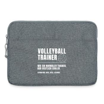 Volleyball Trainer Definition - Laptoptasche 15" - Grau meliert - Vorne