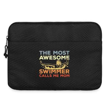 Schwimmerin Mutter - Laptoptasche 15" - Schwarz - Vorne