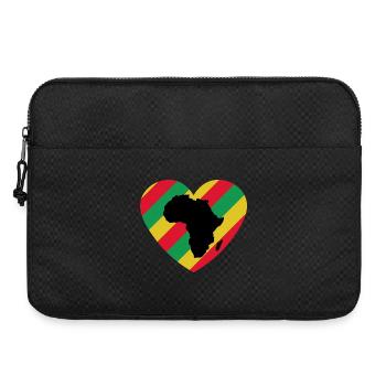 T-shirt Mois de l’histoire des Noirs Africa Heart - Sacoche pour ordinateur portable 15 pouces - noir - Devant