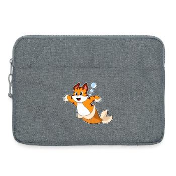 Tiger Meerjungfrau - Laptoptasche 15" - Grau meliert - Vorne