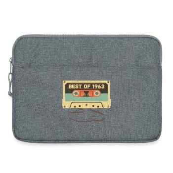 Best of 1963 60e anniversaire Génial 60 ans - Sacoche pour ordinateur portable 15 pouces - gris chiné - Devant