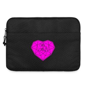 Mr. & Mrs. Hochzeit Verlobung Heiratsantrag Liebe - Laptoptasche 15" - Schwarz - Vorne