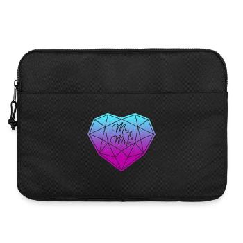 Mr. & Mrs. Hochzeit Verlobung Heiratsantrag Liebe - Laptoptasche 15" - Schwarz - Vorne