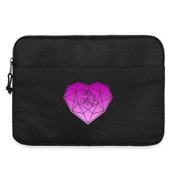 M. & Mme Mariage Fiançailles Demande en mariage Amour - Sacoche pour ordinateur portable 15 pouces - noir - Devant