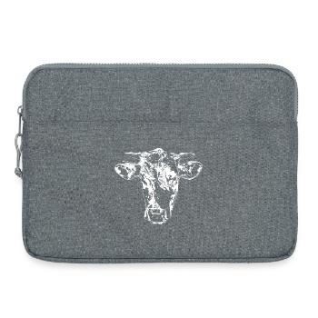 Vache - Sacoche pour ordinateur portable 15 pouces - gris chiné - Devant