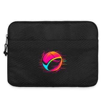 Ballon de volley-ball Retrowave Look - Sacoche pour ordinateur portable 15 pouces - noir - Devant