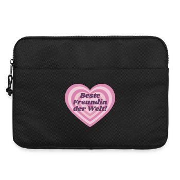 Beste Freundin der Welt - Laptoptasche 15" - Schwarz - Vorne